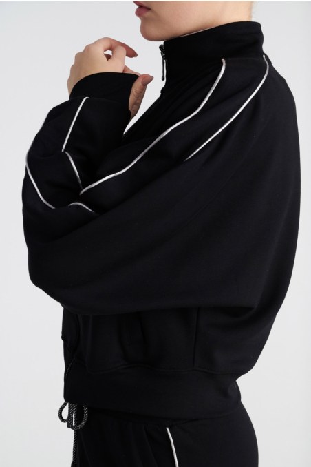 CONTRAST PIPING SOFT LIGHT TOUCH JACKET-26813043-110
