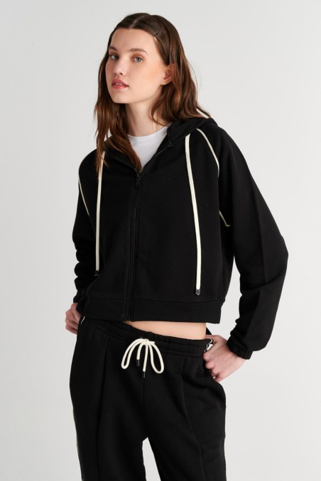 CONTRAST PIPING COTTON JACKET-26813060-110