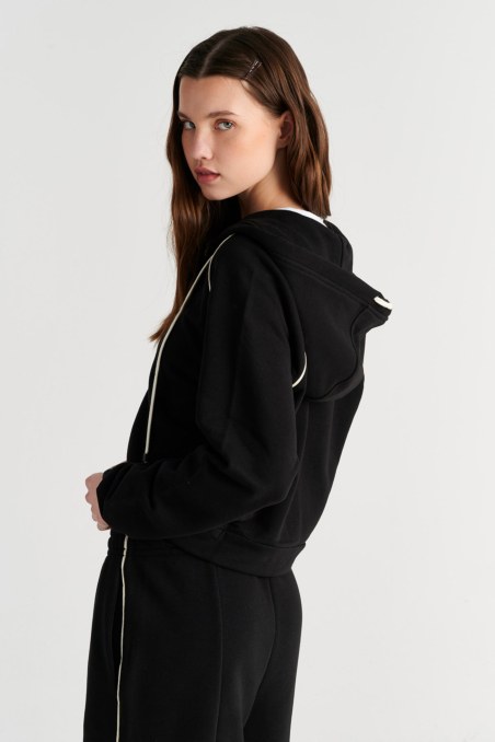 CONTRAST PIPING COTTON JACKET-26813060-110