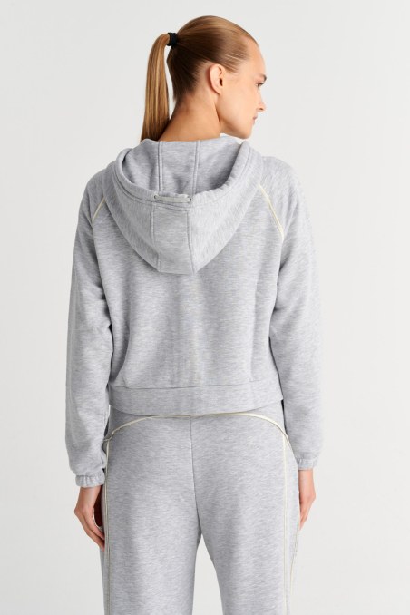 CONTRAST PIPING COTTON JACKET-26813060-205