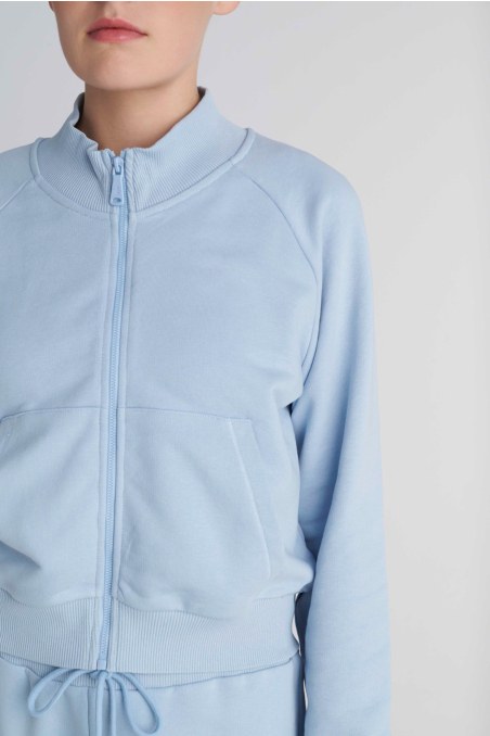 MONOCRHOME COTTON JACKET WITH COLLAR-26813063-309