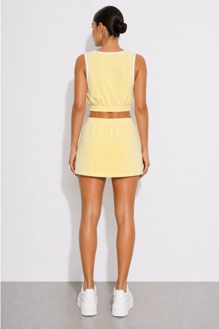 MONOCHROME TERRY MINI SKIRT-26814071-605