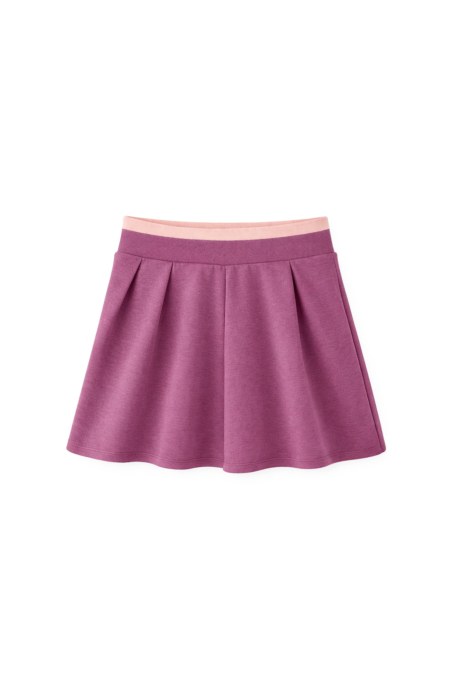 MONOCHROME COTTON MINI SKIRT-26814076-815