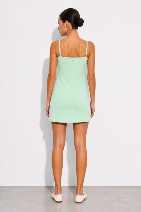 TERRY MINI DRESS WITH THIN ADJUSTABLE STRAPS-26814096-918