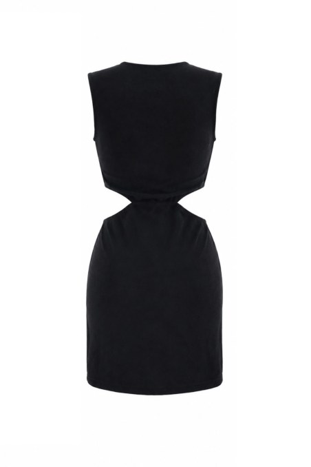 TERRY MINI DRESS WITH DECORATIVE RING-26814098-110