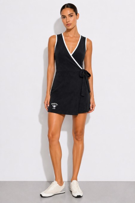 MINI TERRY WRAP DRESS-26814106-110