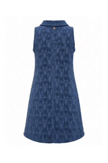 STRUCTURED TERRY ΜΙΝΙ DRESS WITH COLLAR-26814110-424