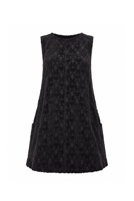 STRUCTURED TERRY ΜΙΝΙ DRESS WITH OPEN BACK-26814113-110
