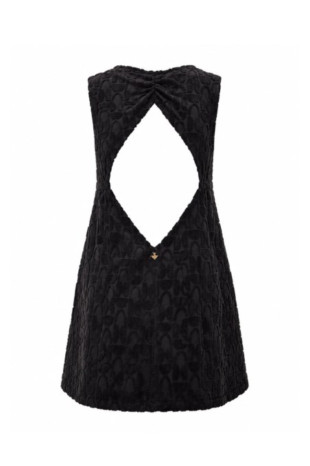 STRUCTURED TERRY ΜΙΝΙ DRESS WITH OPEN BACK-26814113-110