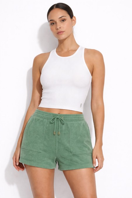 SEAMLESS HALTERNECK RIBBED CROPPED TOP-26818012-100