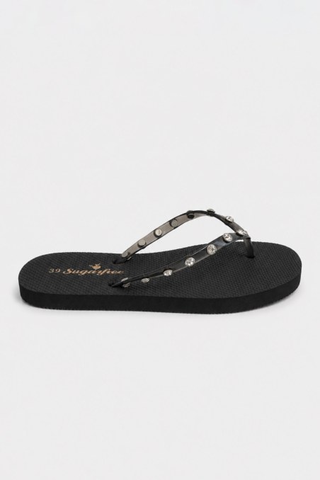 STRASS EMBELLISHED FLIP FLOPS-26819021-110