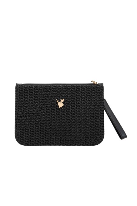 MONOCHROME CROCHET POUCH/COSMETIC CASE-26819061-110