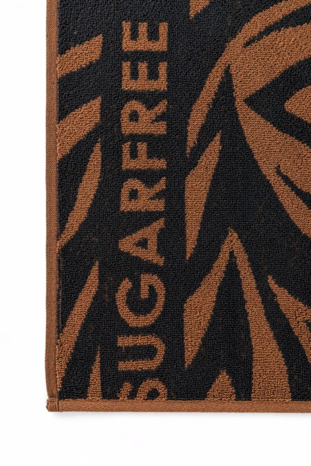 ZEBRA PRINTED COTTON BEACH TOWEL-26819097-330