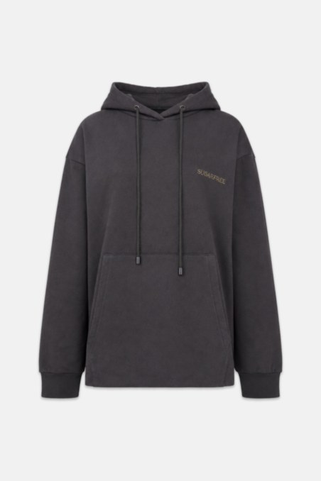 BASIC COTTON OVERSIZED HOODED SWEATSHIRT WITH INNER SOFT FLEECE FABRIC-26832028-110
