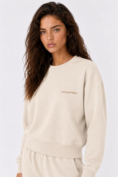 BASIC COTTON OVERSIZED SWEATSHIRT WITH INNER SOFT FLEECE FABRIC-26832029-929