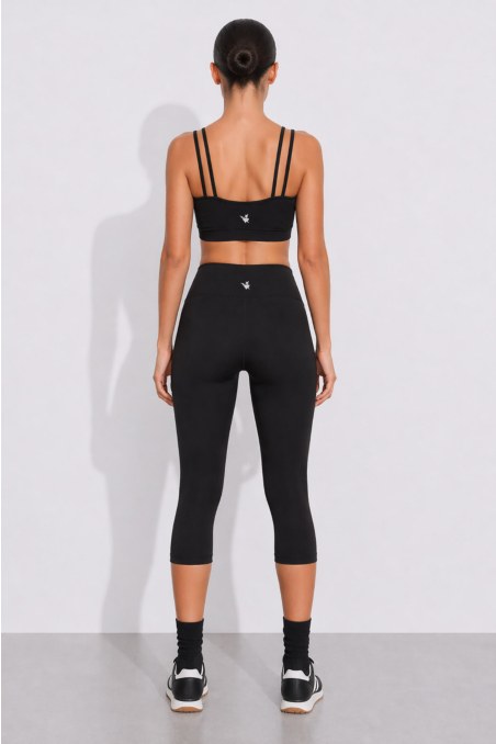 HIGH WAISTED CAPRI SPORTS LEGGINGS-26845041-110