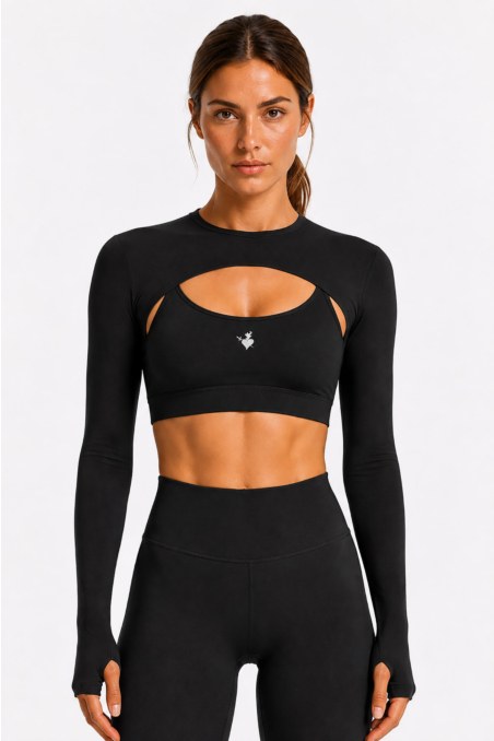 BOLERO TOP WITH THUMB DETAILS-26862058-110